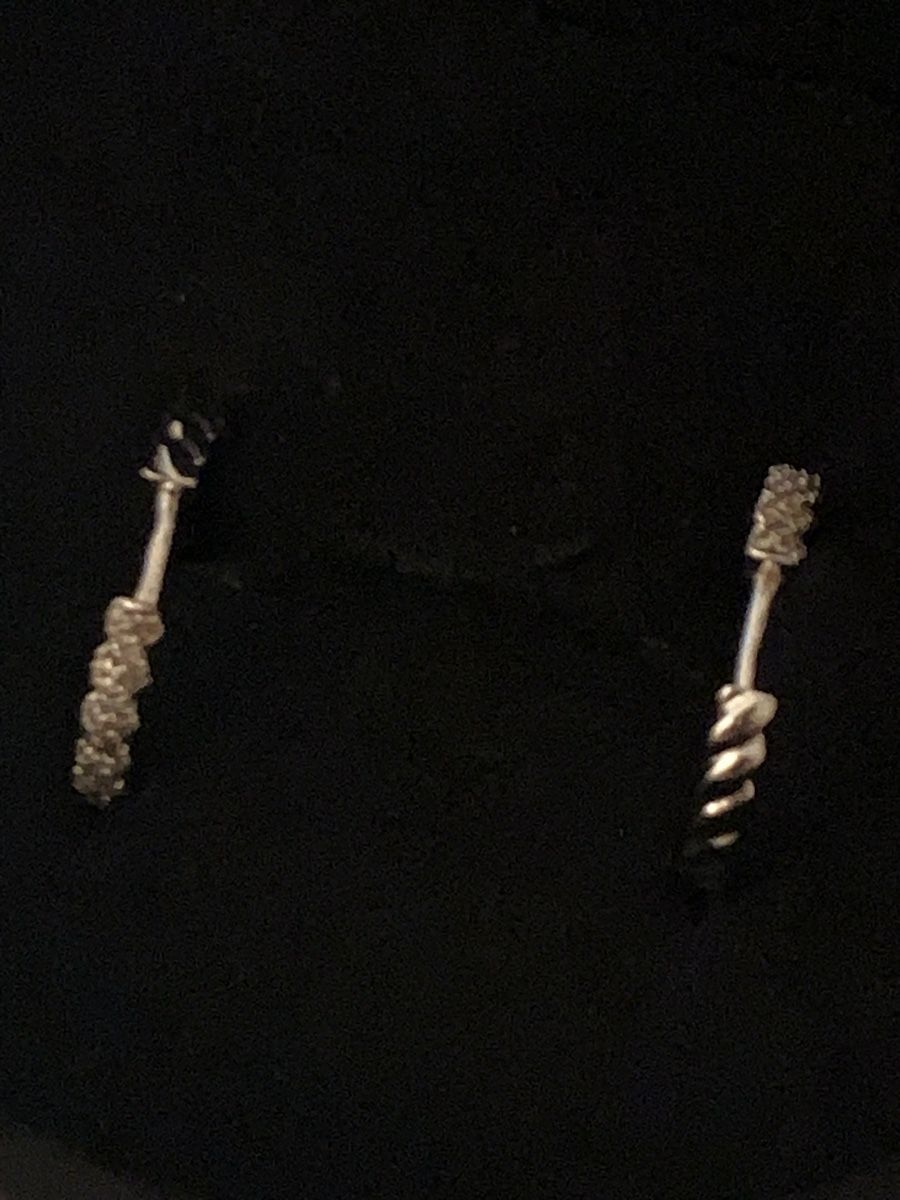 Orecchini pendenti & Orecchini a lobo: Boucle d’oreilles or blanc et diamants – Usato da Lausanne venduto da DyDy33 5