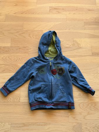 Kinder Kapuzenjacke Grösse 104 Kids blau mit Motiv