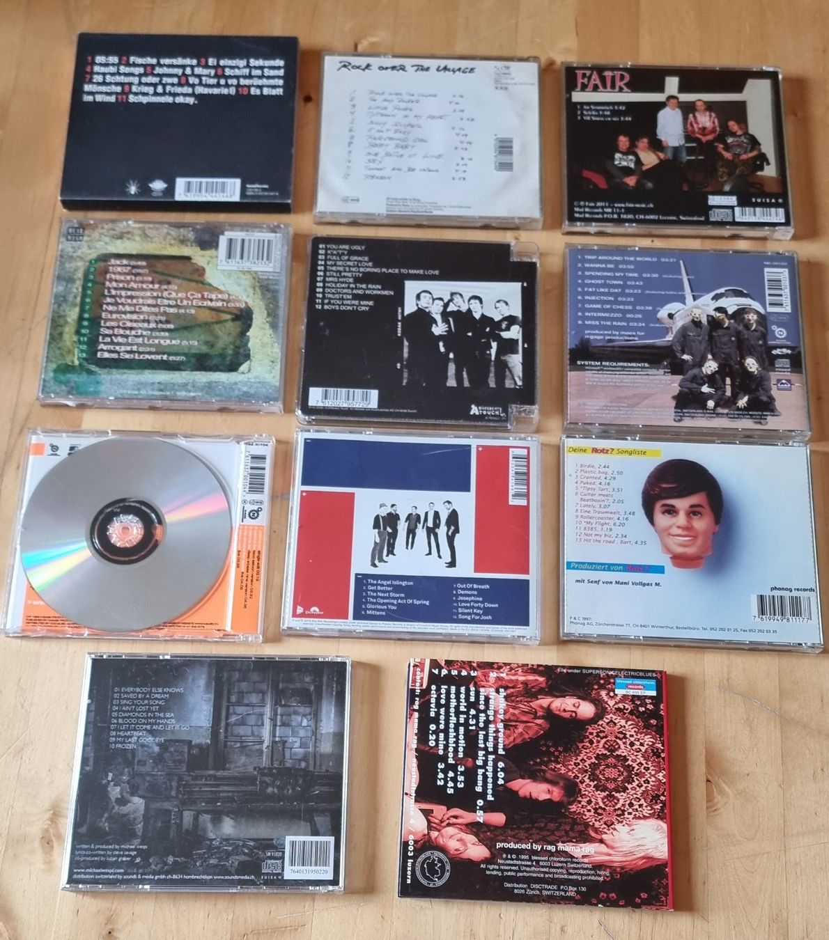 CDs: 11 CDs Schweizer Rock/Punk/Alternative/Pop (CH) – Gebraucht aus Luzern von Frizzz 1