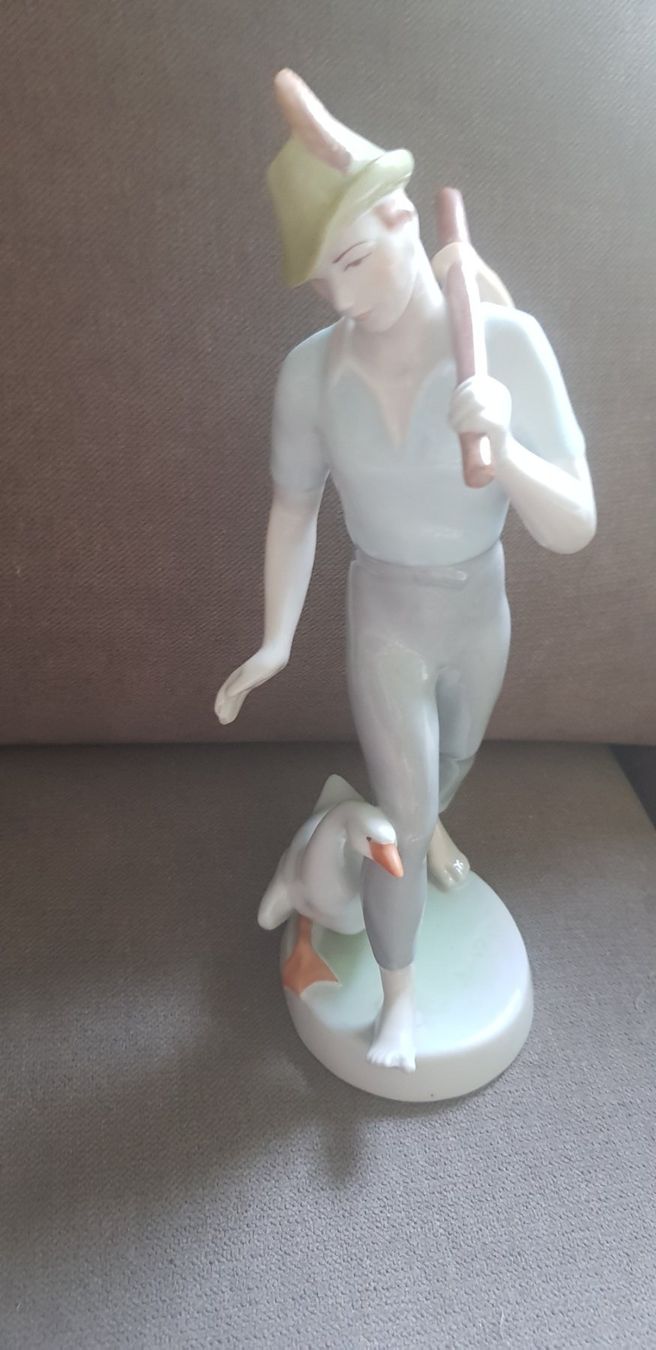 Statuette: Porzellan Figur Mann mit Gans – Usato da Gutenswil venduto da ghekko88 5