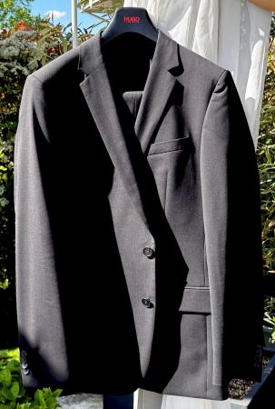 Hugo Boss Anzug, schwarz, Grösse 48