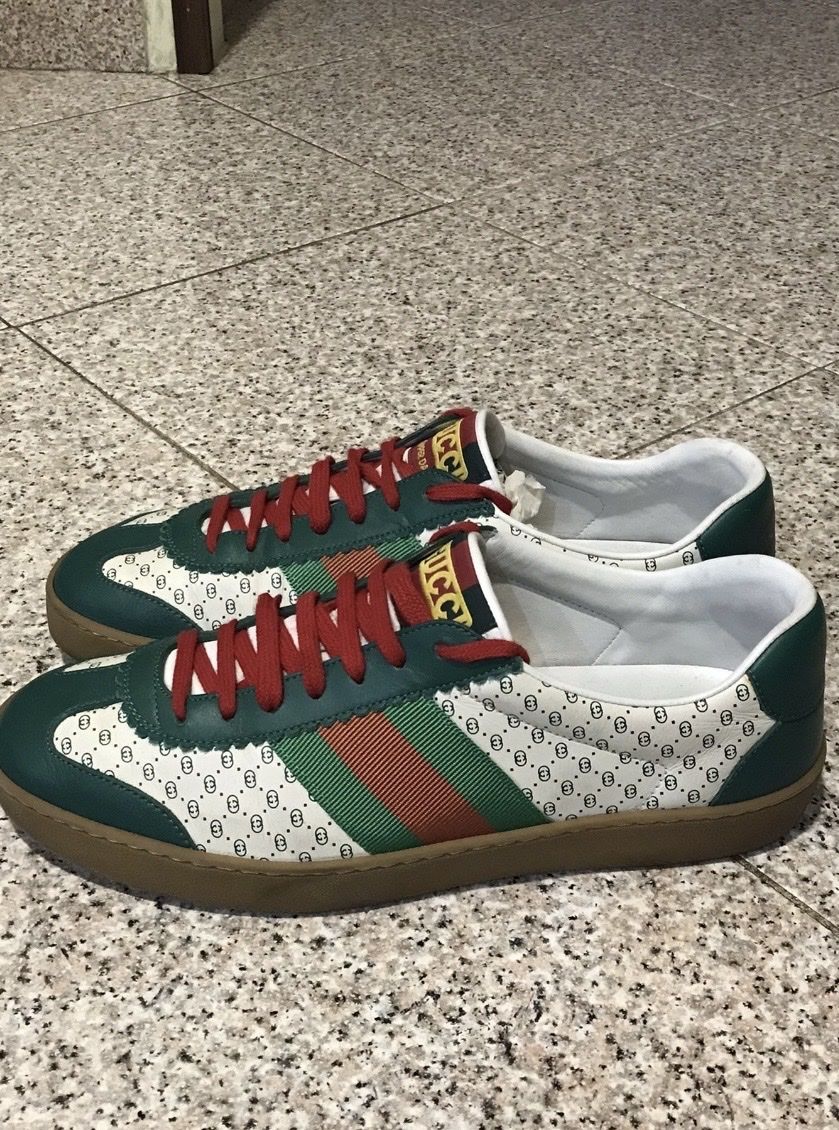 Gucci Scarpe da uomo: Gucci Sneaker Dapper Dan GG Leder Neuwertig Grösse 8 – Nuovo (secondo la descrizione) da Zürich venduto da PacoSells 8