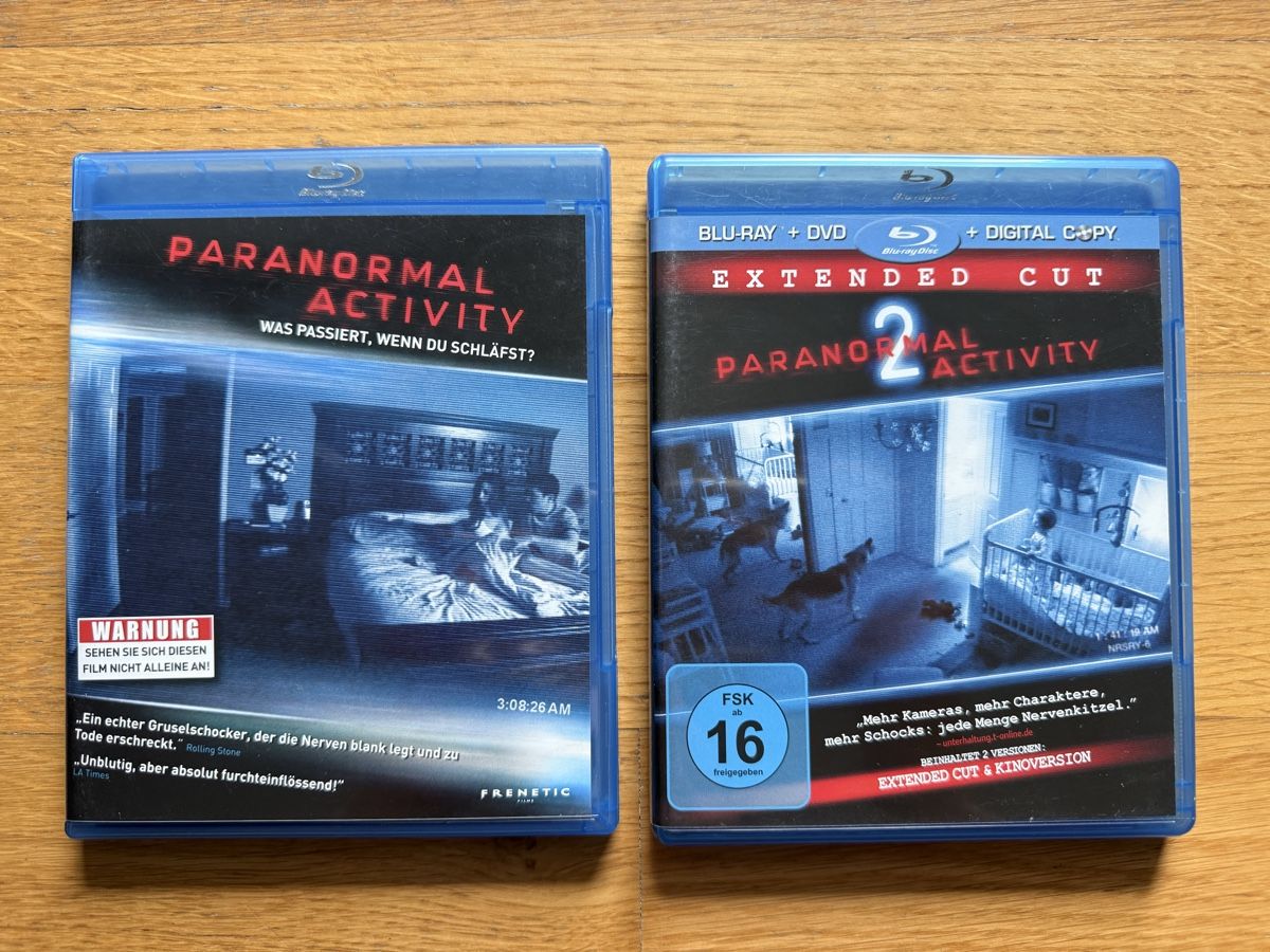 Tutti i DVDs: Paranormal Activity 1+2 Blu-ray Set Extended Cut + DVD – Usato da Kölliken venduto da nerdorado