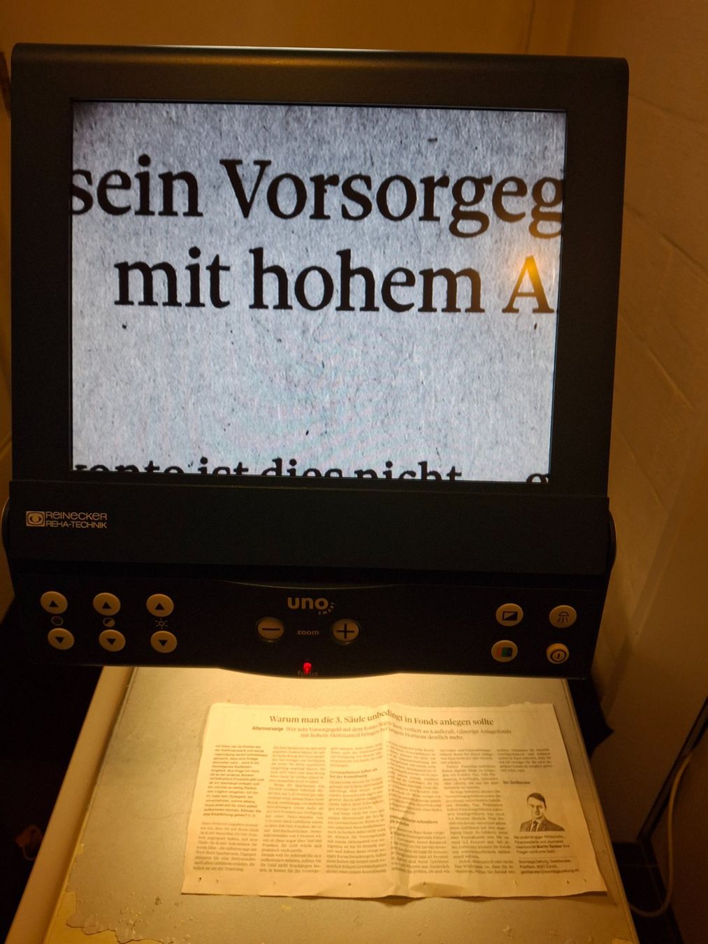 Altro per Ottica: Reinecker reha-technik Videomatic UNO – Usato da Wiesendangen venduto da Niciu 1
