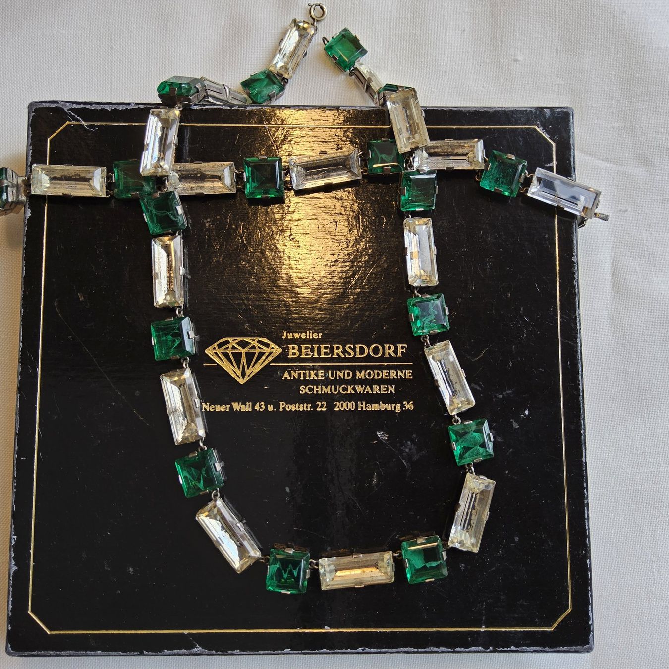 Altri gioielli: Art Déco Collier und Armband, ca 1910, Strass – Usato da Zürich venduto da helsan
