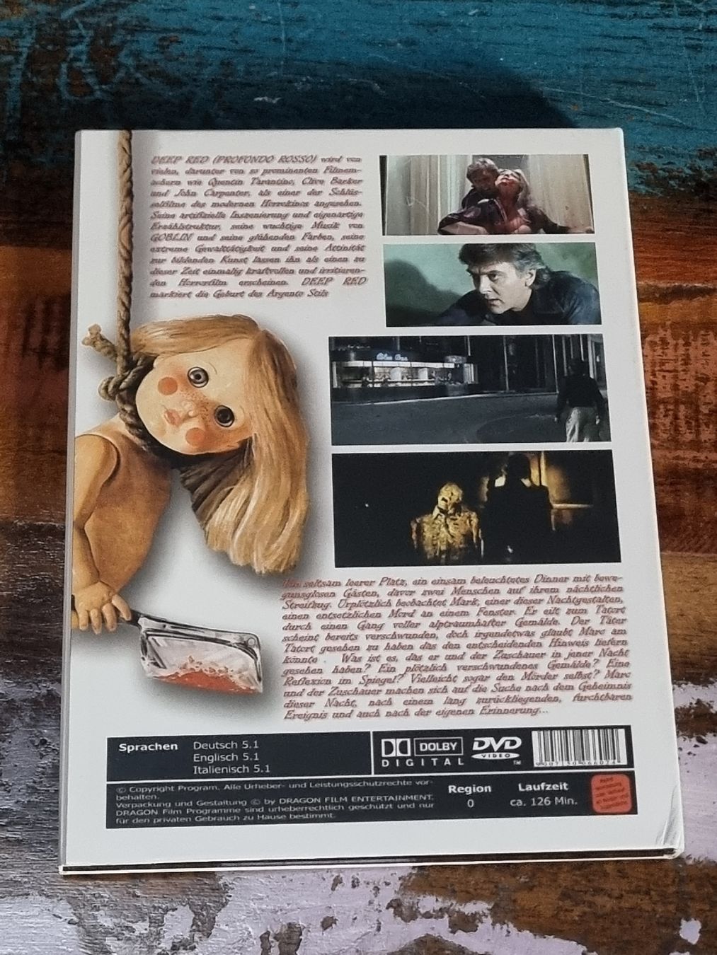 Deep Red, DVD Horror Digibook inkl. Booklet, Dario Argento (Gebraucht ...