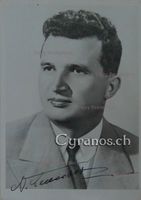 Nicolae Ceausescu (1918-1989, ermordet) - Autogramm