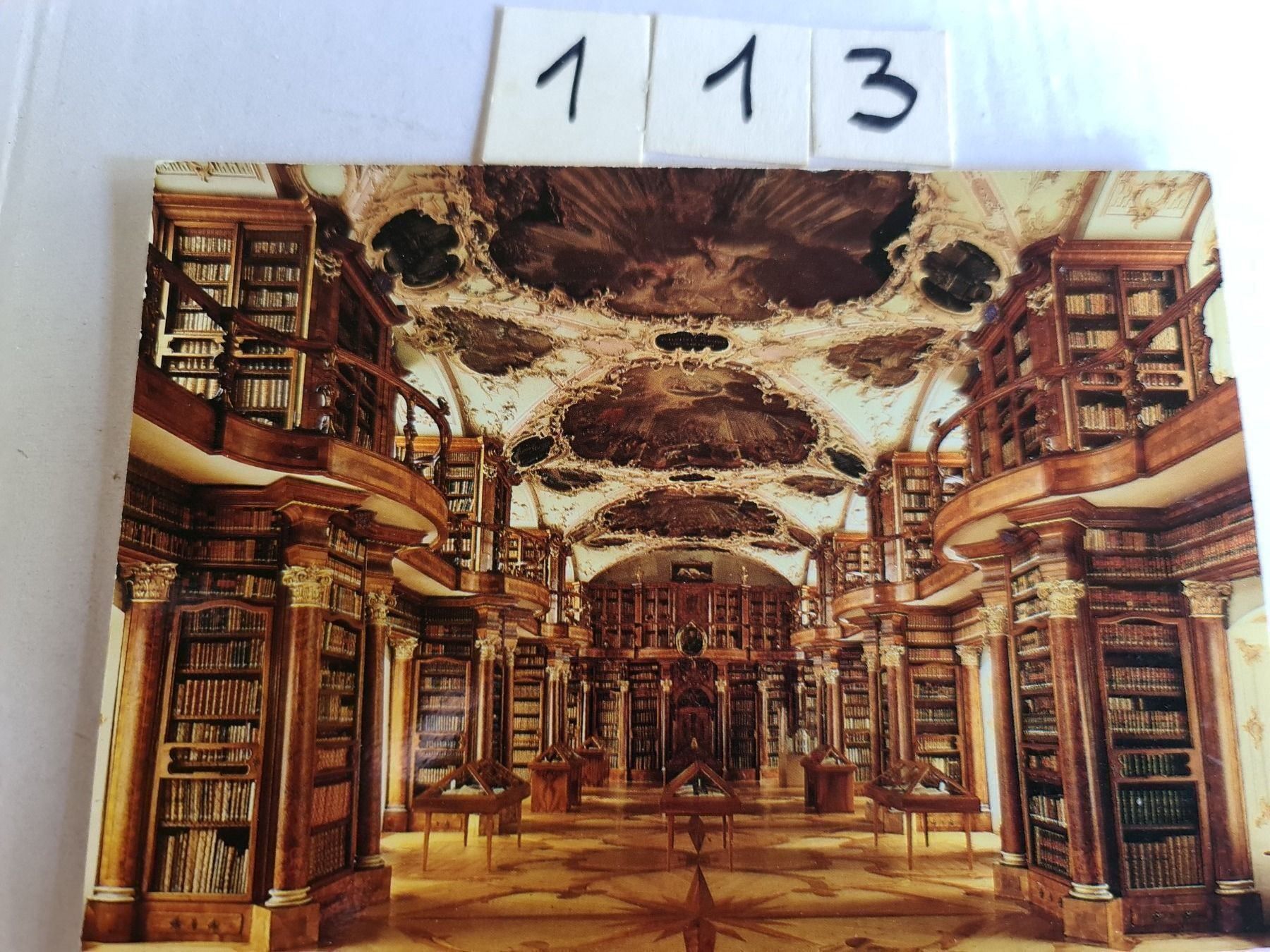 Cartoline postali: Ansichtskarte St.Gallen Stiftsbibliothek – Usato da Dintikon venduto da Vexi