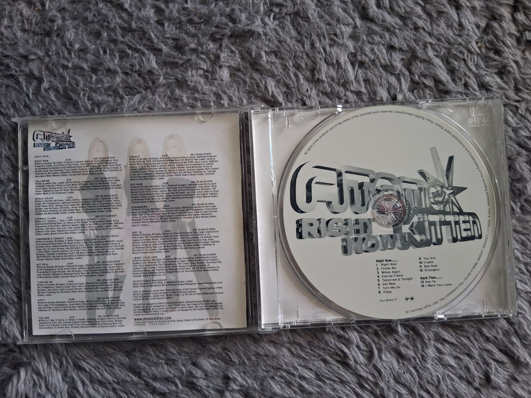CD: ATOMIC KITTEN      RIGHT NOW     CD – Usato da Wetzikon ZH venduto da Ramones01 2