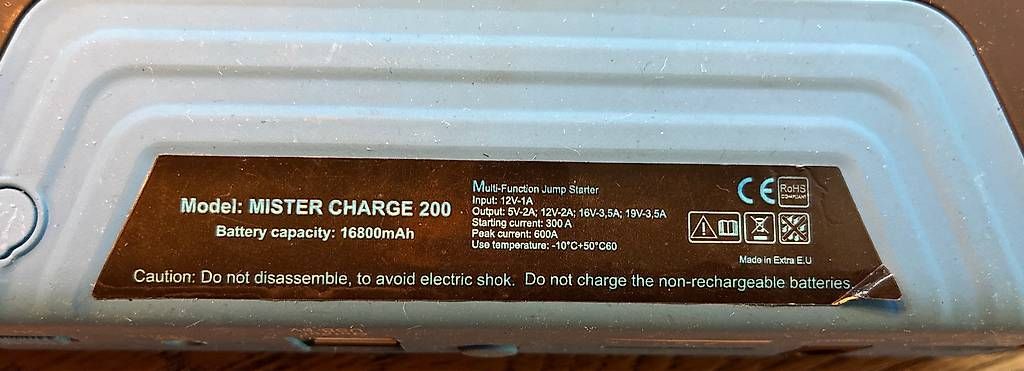 Caricabatterie: Mister Charge 200 Auto Booster – Usato da Grosshöchstetten venduto da Hagbard_23 2