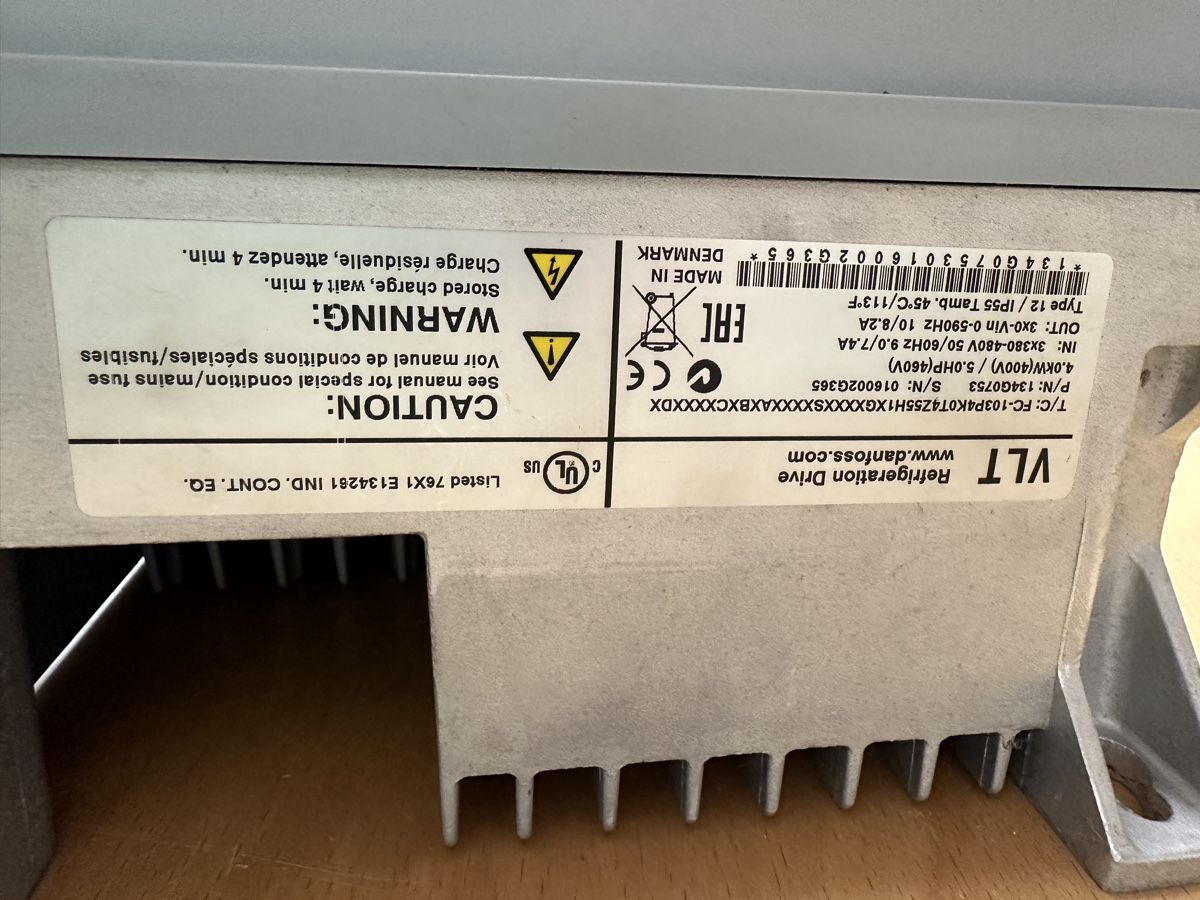 Danfoss Inverter: Frequenzumformer Danfoss 4kW – Usato da Wängi venduto da mabospo 1