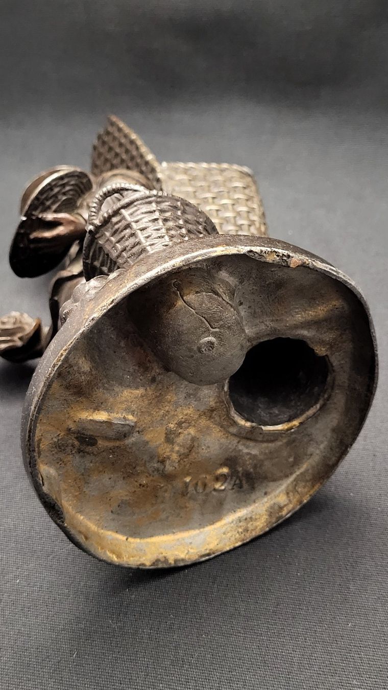 Statuette: Antike Metall-Figur "Pyrogène" – Usato da Basel venduto da spinne02 7
