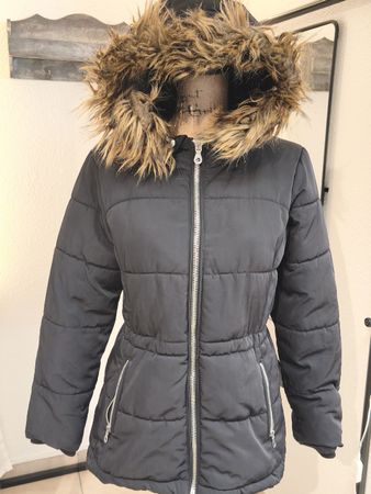 Damen Winterjacke H&M Divided schwarz Grösse S