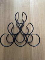Moderner Weinflaschenhalter, 6 Flaschen, Metall schwarz