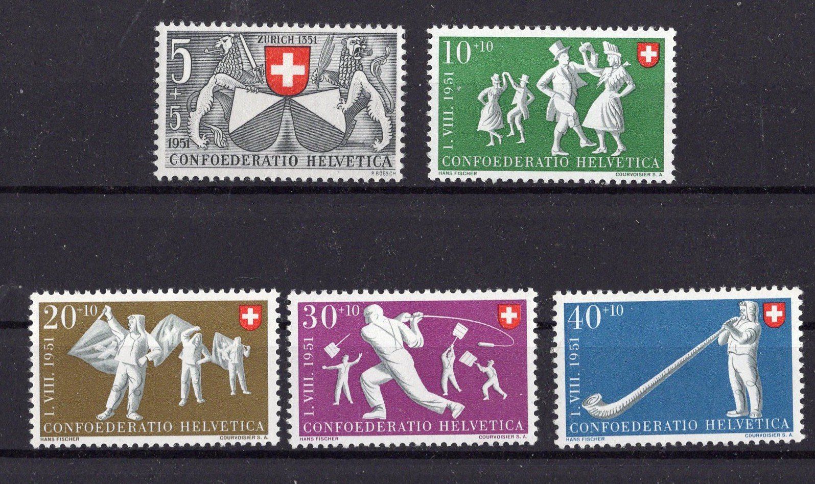 Tutti i francobolli: R2186  /  Pro patria 1950 XX – Usato da Ste-Croix venduto da MONT-TAGNAC