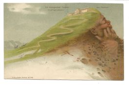 Berggesicht - Faulhorn - "geologischer Faulpelz"  Litho 1898