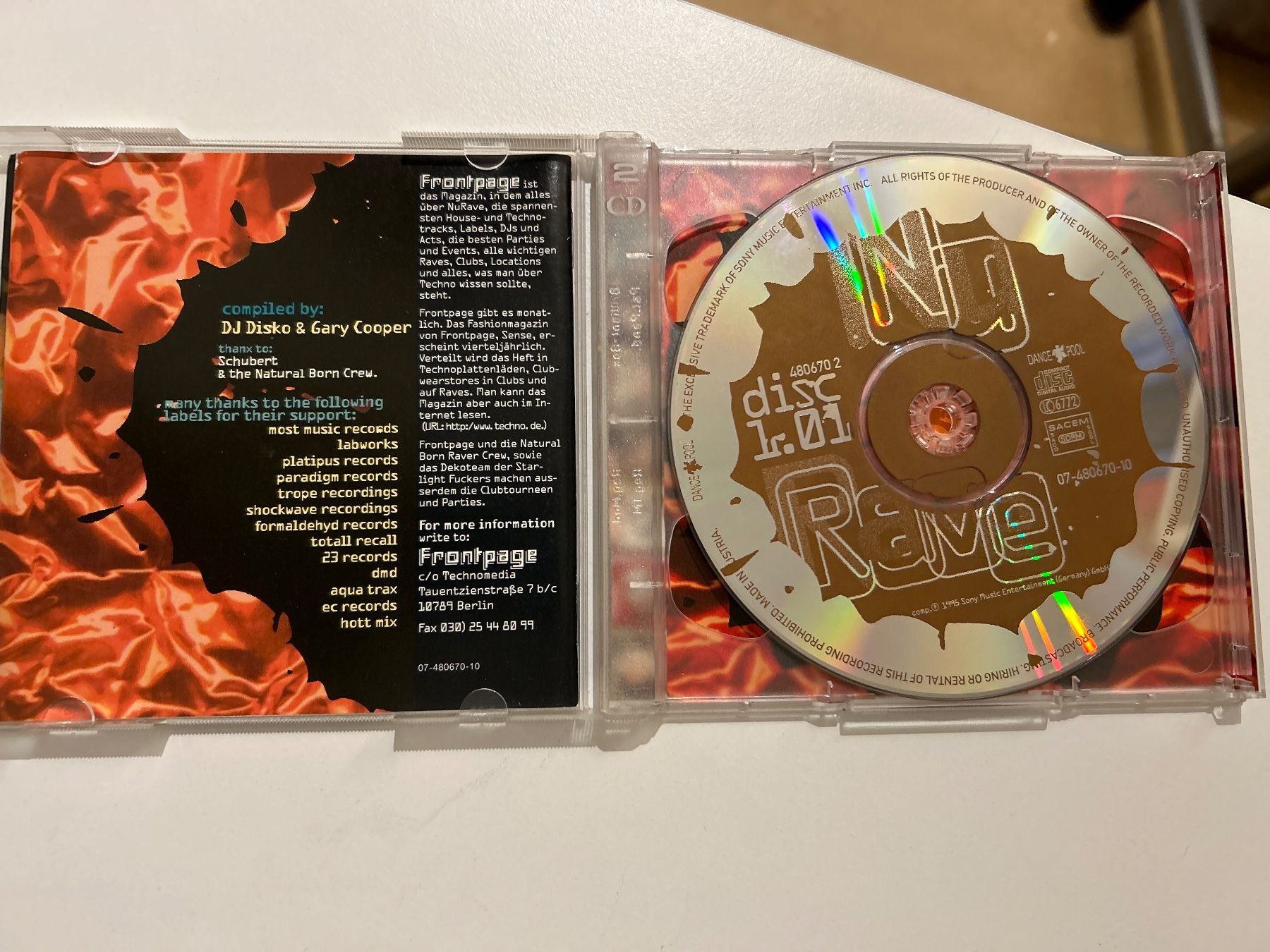 CDs: CD- Nu Rave 1.00- Doppel CD (Frontpage) – Gebraucht aus Guntershausen von Gloominati 2