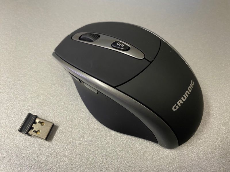 Mouse: neu Grundig Wireless Maus schwarz – Nuovo e nell'imballaggio originale da Necker venduto da liq24 4