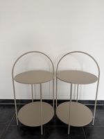 Beistelltische Set Metall Beige 