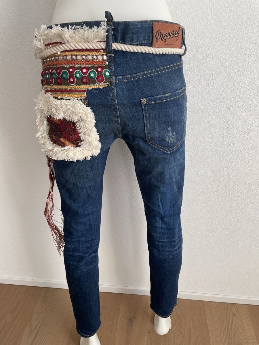 Dsquared2 Jeans: DSQUARED2 Jeans Gr. 42 Boho Ethno Style bestickt – Nuovo (secondo la descrizione) da Winterthur venduto da 11.11 2