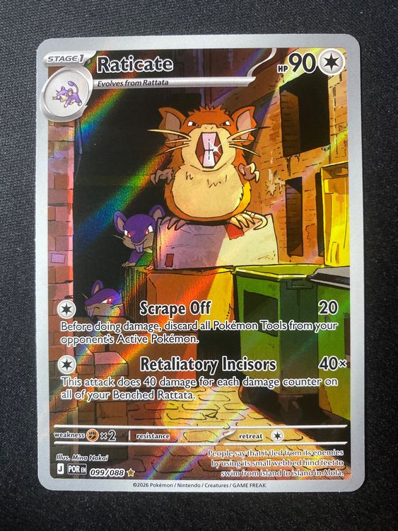 Raticate 99 - Rattikarl - Illustr. Rare - Perfect Order - EN (Neu ...