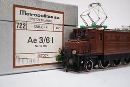 1œ Metrop 722 SBB Ae 3/6 I 10655 braun