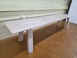 Designer Sitzbank aus hellem Eschenholz massiv