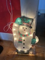 Décoration bonhomme de neige lumineux pour Noël