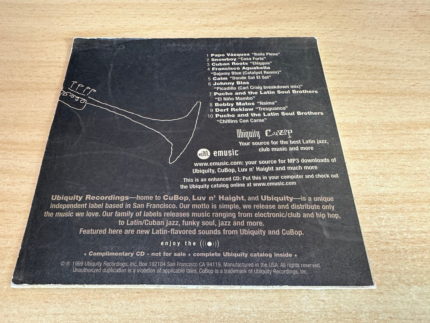 CD: Various – Cubop (Free1) – Usato da Rikon im Tösstal venduto da Alpenmutz 1