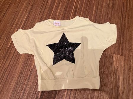 Süsses Sommer T-Shirt mit Stern-Applikation, Grösse 104✨