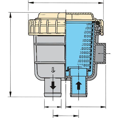 Sanitari: Vetus FTR330/38, Wasserfilter 38,0mm – Nuovo e nell'imballaggio originale da Fétigny venduto da BNT-exVetusAG 1