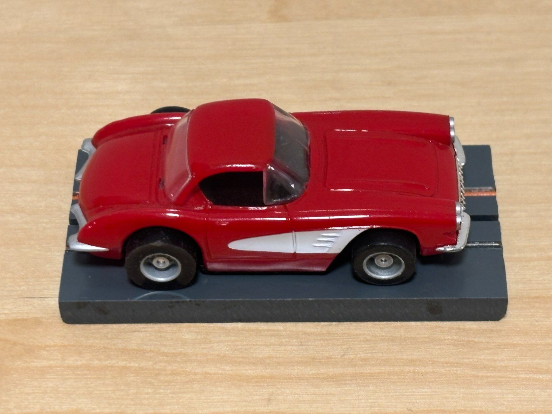 Tyco Piste: Tyco Corvette 1960 rot/weiss – Usato da Bülach venduto da h0slotch 5
