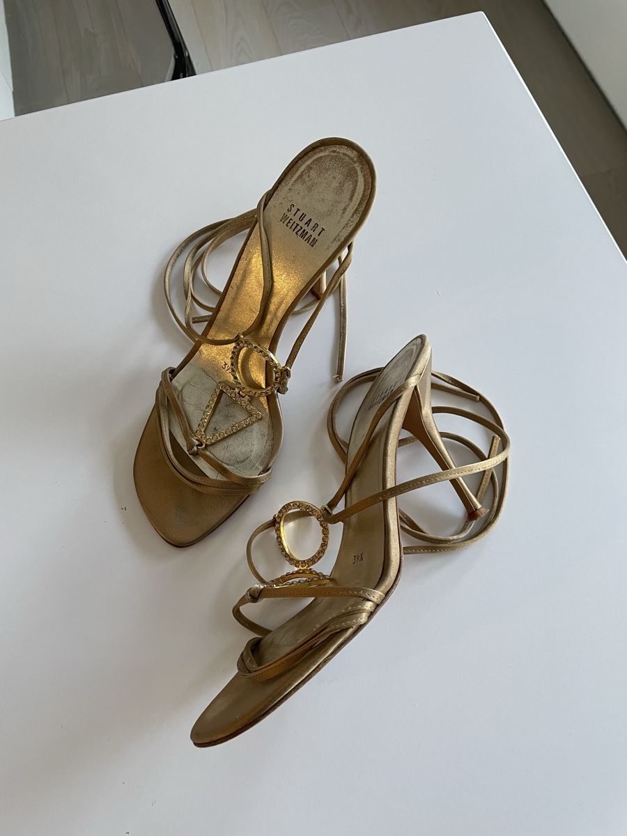 Stuart Weitzman Scarpe da donna: Stuart Weitzman doré Talons (Taille-39,5) – Usato da Genève venduto da iry_67wr 2