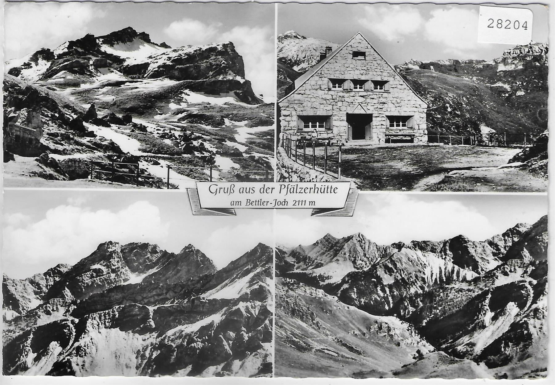 Cartoline postali: Gruss aus der Pfälzerhütte - Multiview – Usato da Ettingen venduto da Kartenplanet