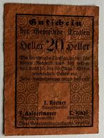 Österreich 20 Heller 1920