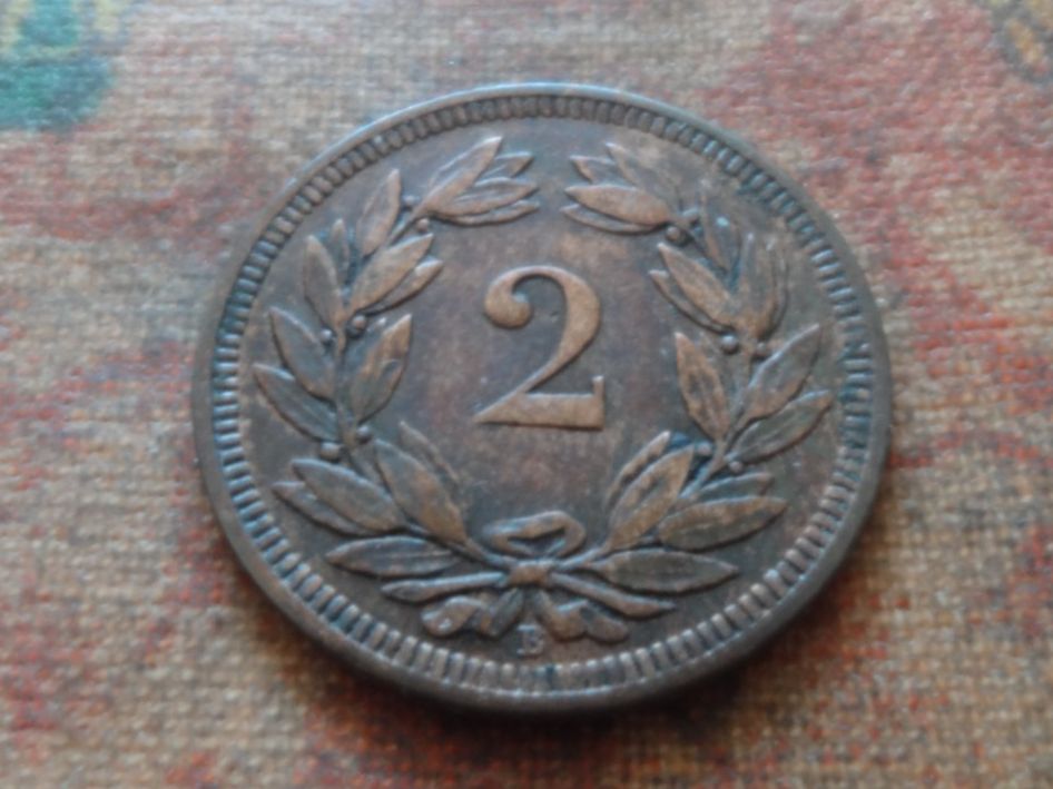 Tutti le monete: 2 Rp. 1893  (E) – Usato da Romanel-sur-Lausanne venduto da Swift13 1