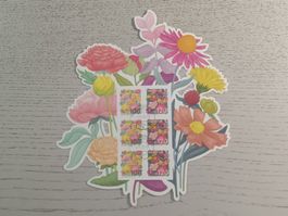 2025 Saisonale Blumen Minisheet Vollstempel