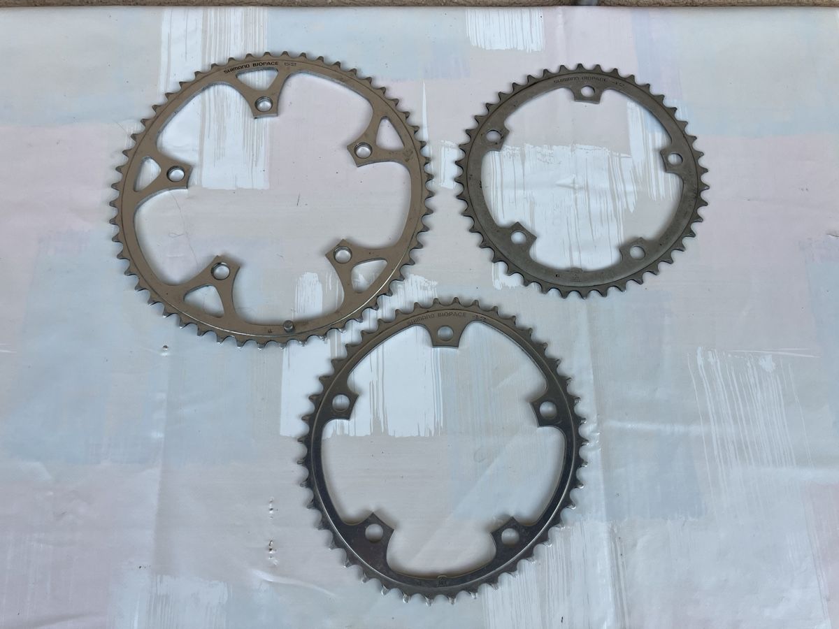 Shimano Pezzi di ricambio: Shimano Biopace Kettenblatt 52 / 42 – Usato da Trimbach venduto da cendira