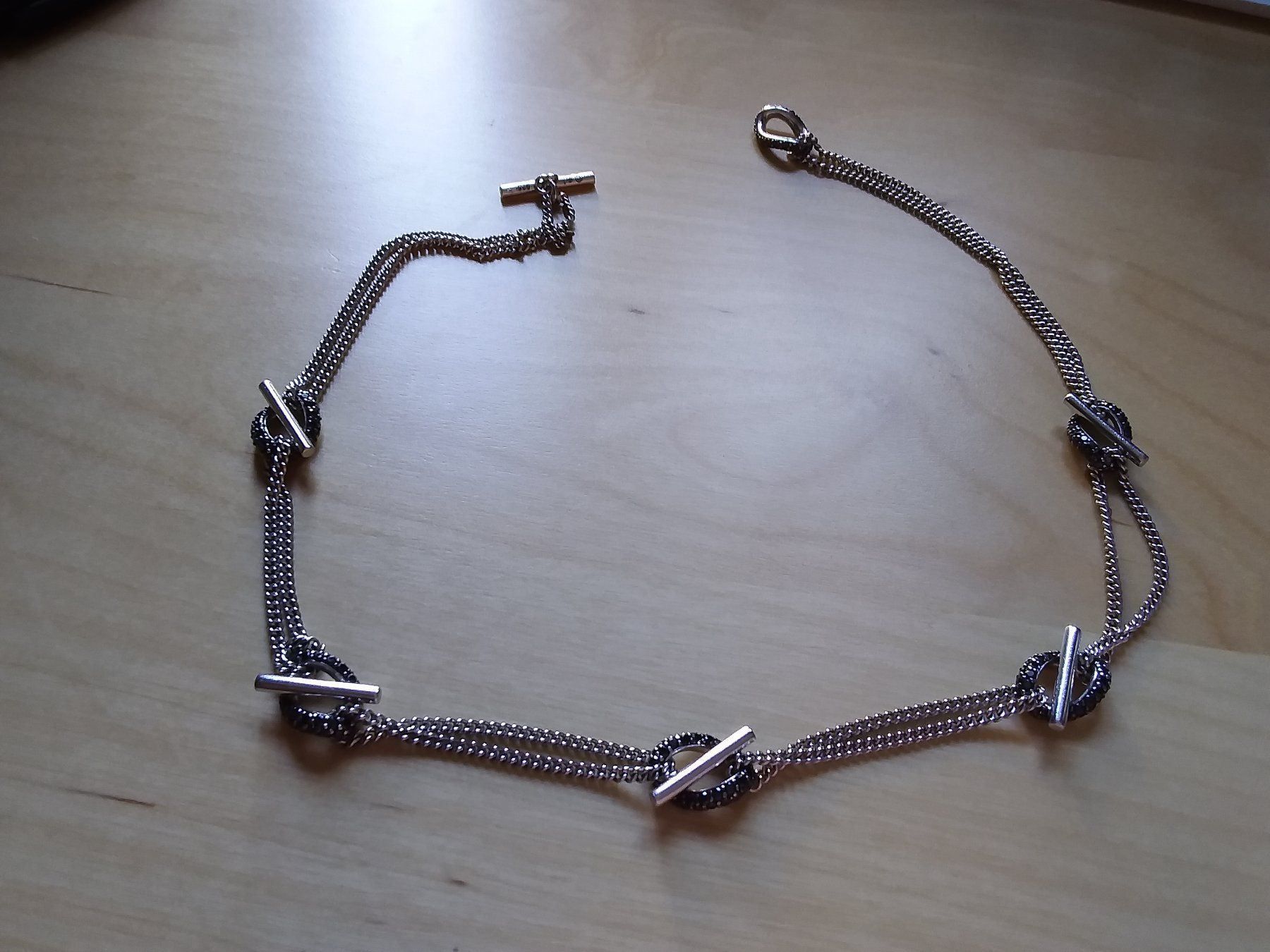 Swarovski Catenine: Swarovski 925 Silber Halskette – Usato da Zuerich venduto da SaTs-43