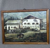 Historische Reproduktion «Haus im Engadin», Graubünd 20x15cm