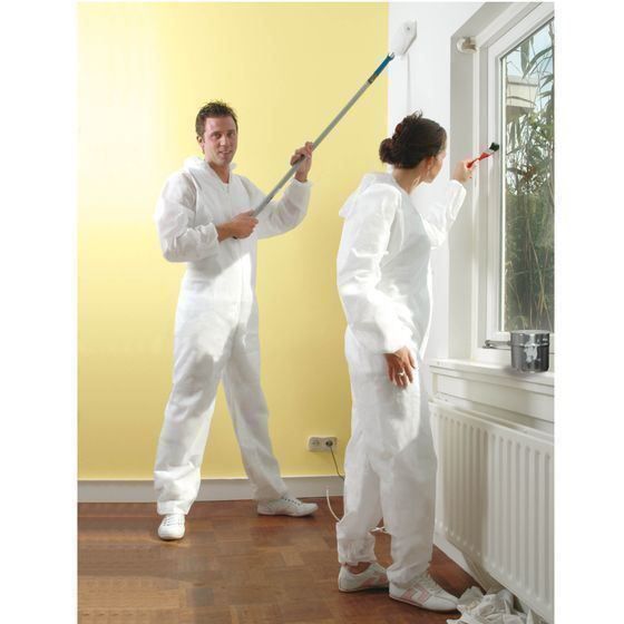 Fldy Herren Overall Mit Kapuze - Staubdichter Schutzanzug Werkstatt Malerarbeiten