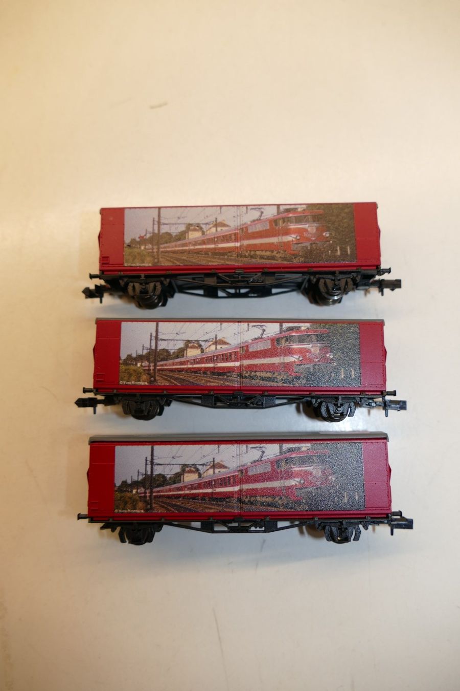 Trix Modellini di ferrovie: Minitrix N: 3xGüterwagen 80 Jahre SNCF – Usato da Niederhasli venduto da rail-duerst