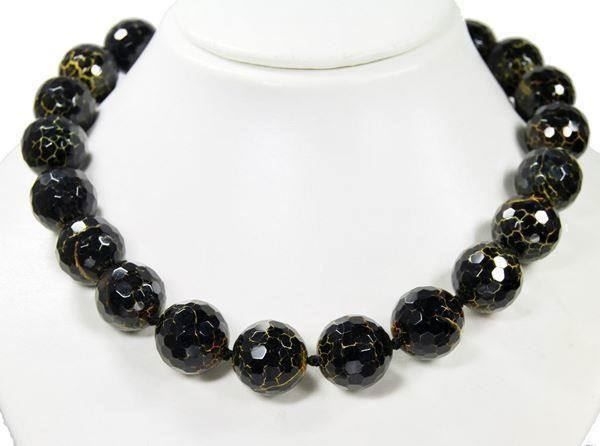 Catenine: ♛ Wunderschöne Crack-Achat - Kette – Nuovo e nell'imballaggio originale da Oberglatt ZH venduto da Hot-Spot 2