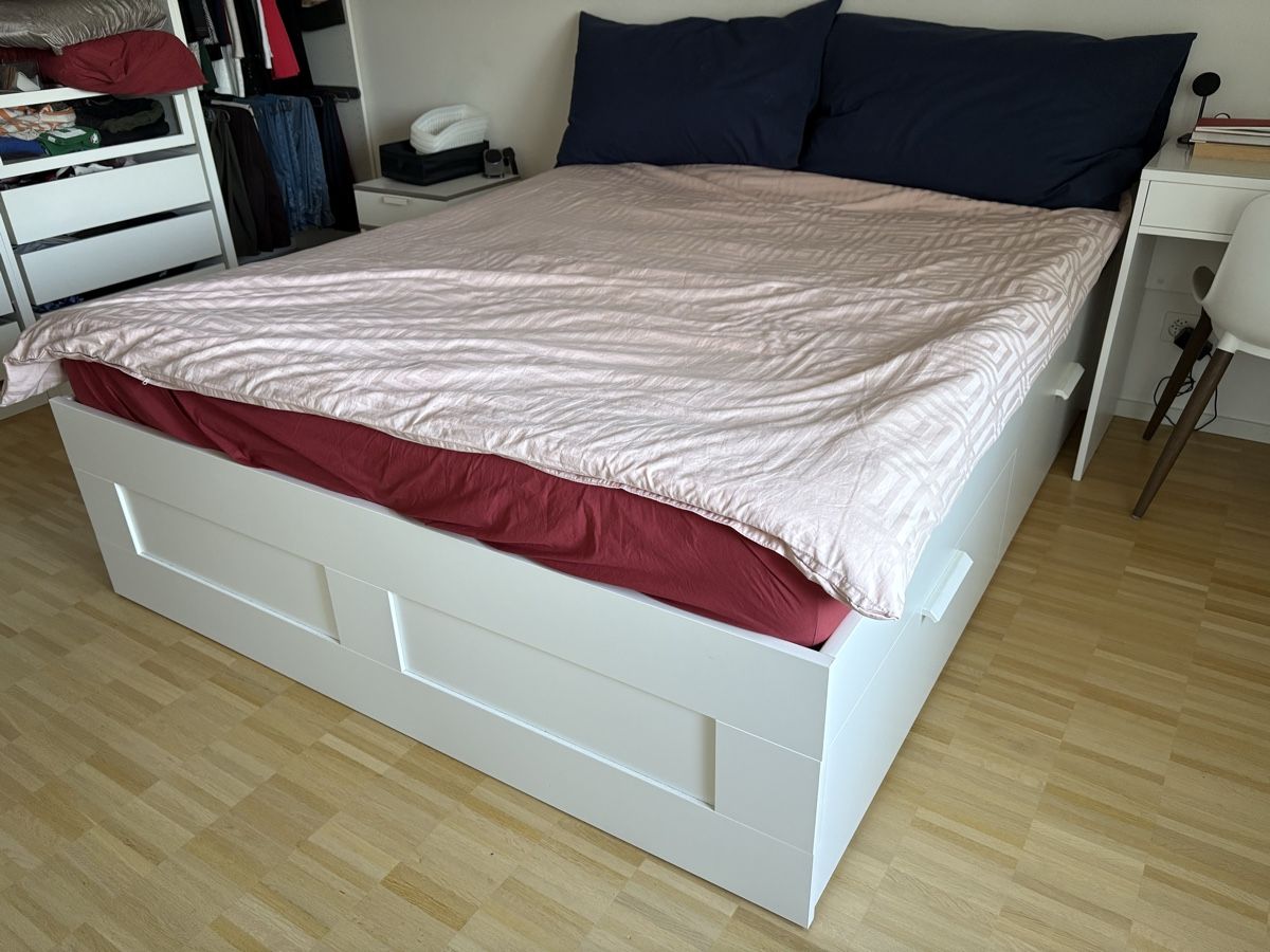 Letti: Ikea Brimnes King size bed with storage – Nuovo (secondo la descrizione) da Binningen venduto da G_Sam87 4
