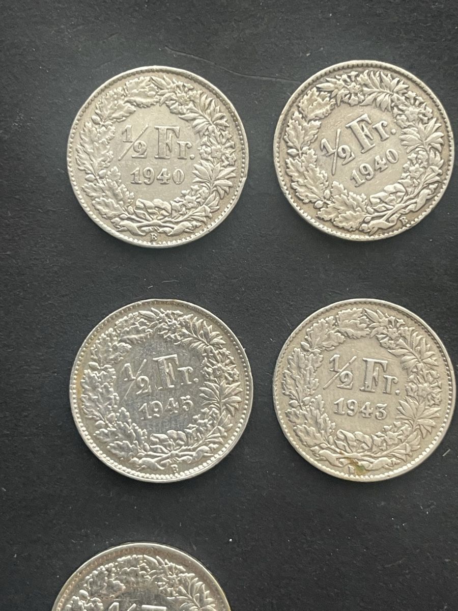 Toutes les monnaies: -.50 Silber CH Jahr diverse – D'occasion à Meierskappel par Hala03 3