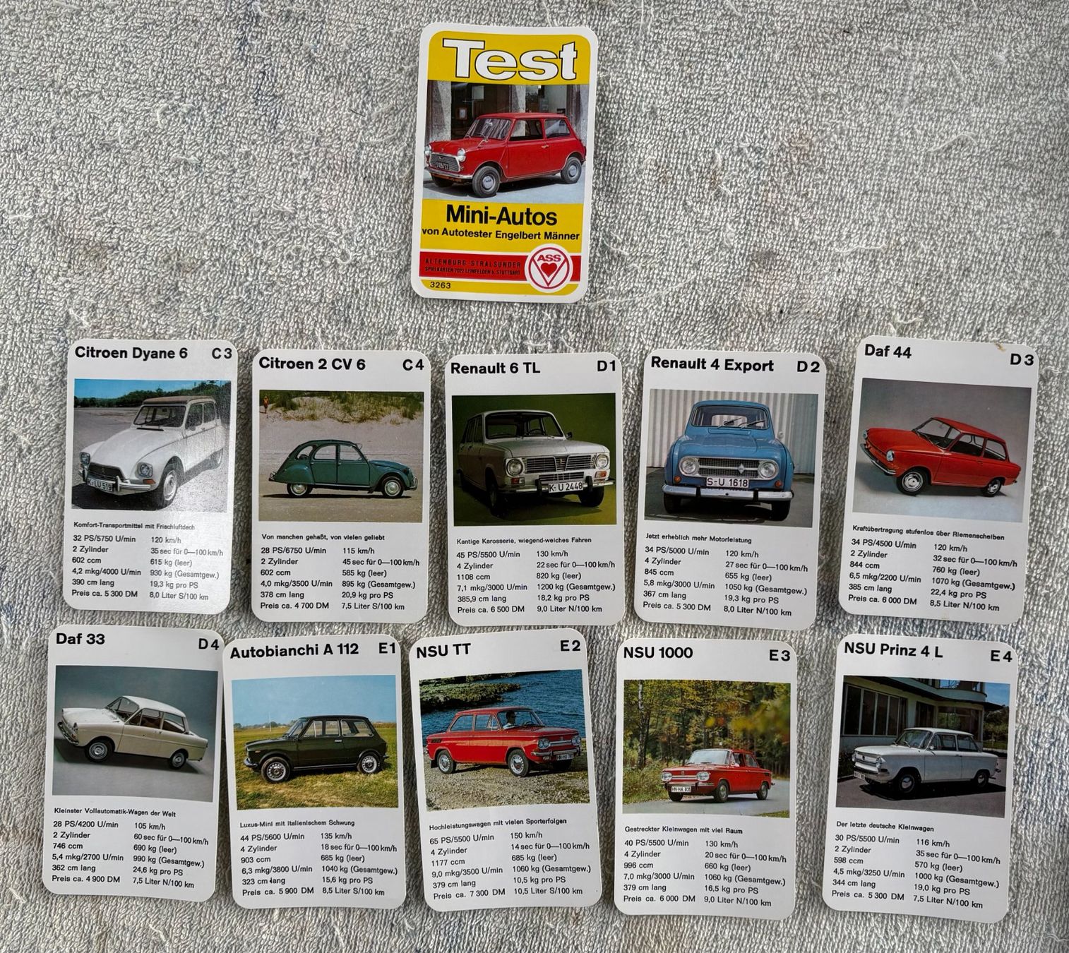 Giochi: QUARTETT MINI-AUTOS – Usato da Ostermundigen venduto da crazy-horse-1840 2