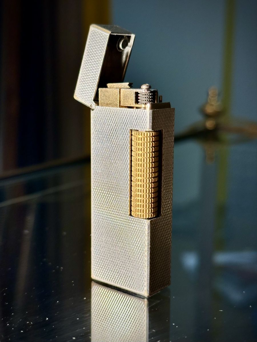 Dunhill Feuerzeuge: Dunhill Rollagas Silver & Gold – Gebraucht aus Zürich von RatsTreasure 4