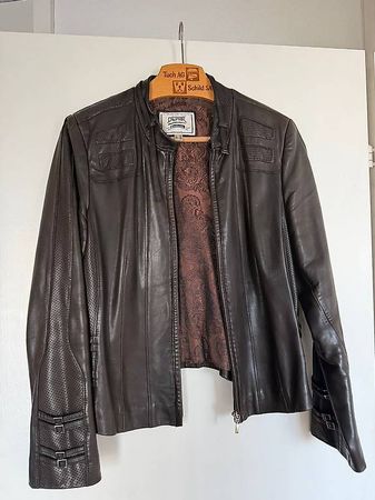 Lederjacke braun
