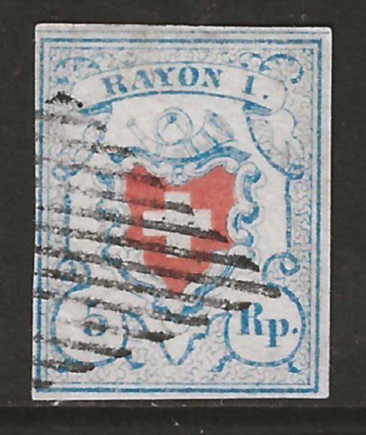 Tutti i francobolli: 1851 : Rayon Nr. 17II, vollrandig – Usato da Gümligen venduto da Geniusbuy