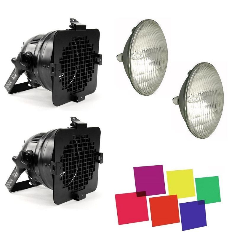 Lampade: 2er Set Par 56 Scheinwerfer kurz schwarz – Nuovo e nell'imballaggio originale da Däniken SO venduto da Profog1